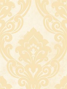 Seabrook Designs NE50105 Nouveau Luxe Golden Vogue Damask Wallpaper